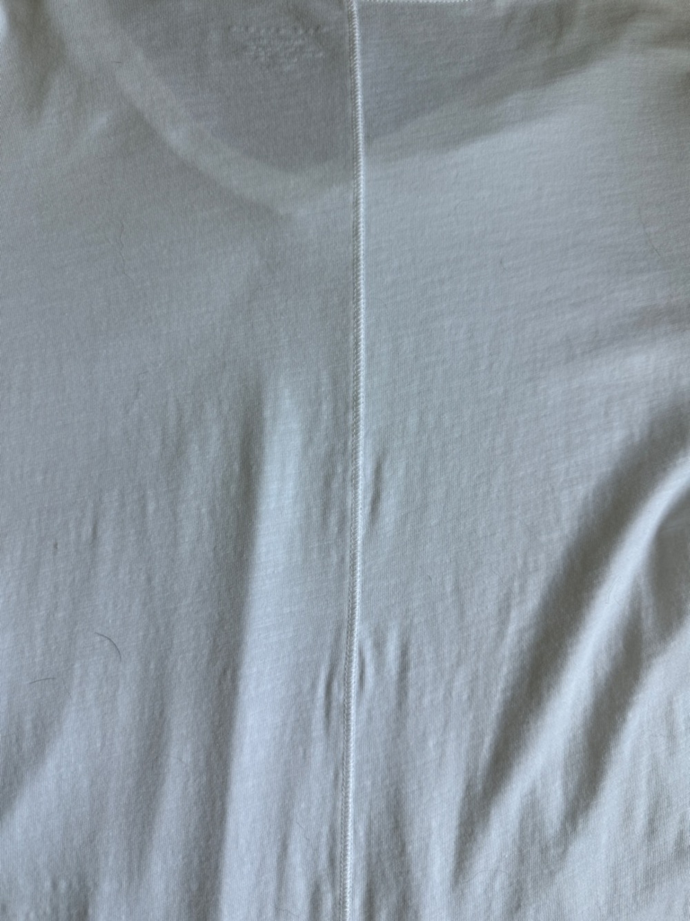 Max Studio White V-Neck Tee - Lightweight Essential - Picture 3 of 5